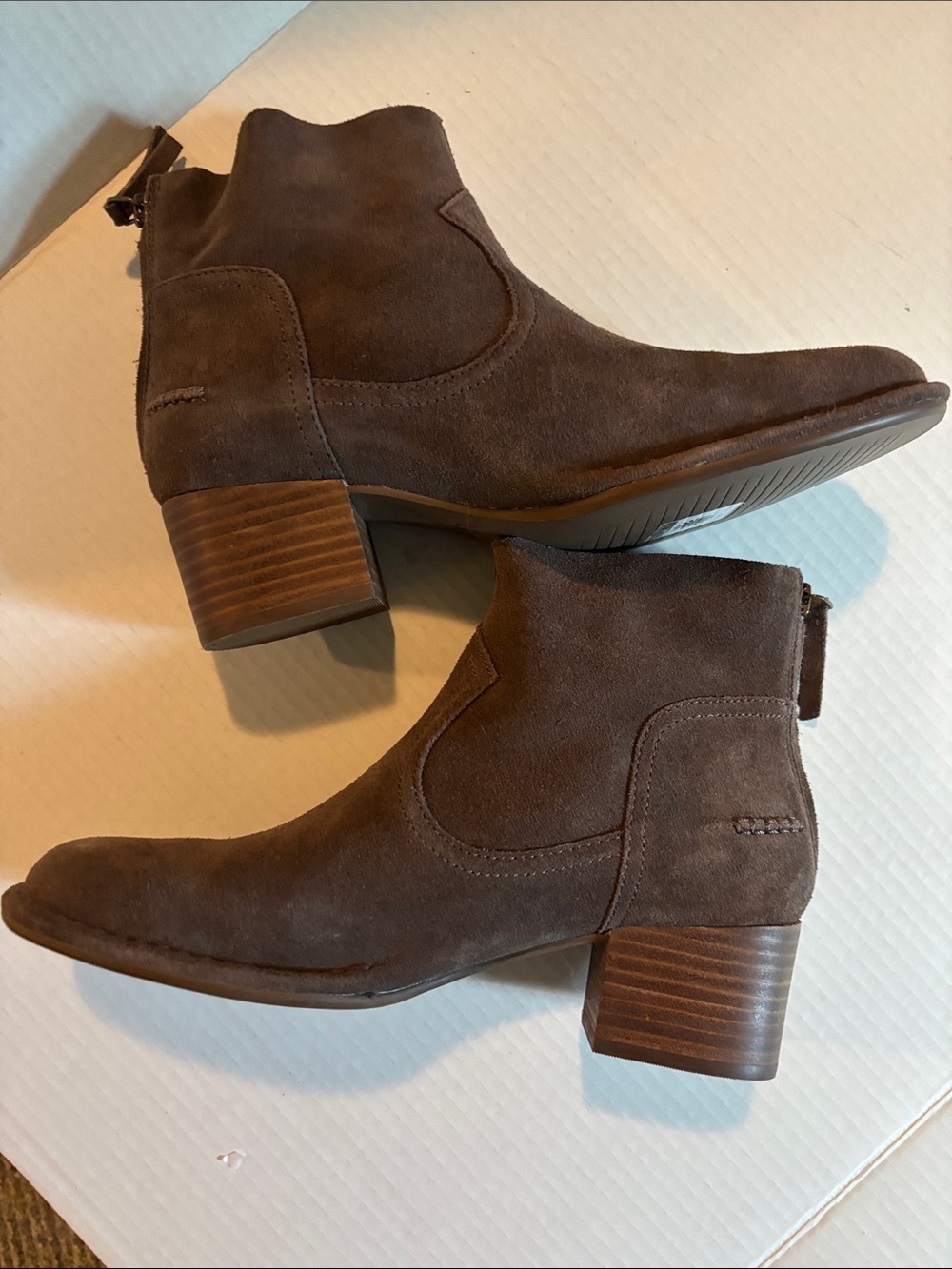 Ugg New without Box Women’s Suede Ankle Boots in Dark Brown Size 8.5 - Picture 3 of 6